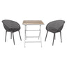 2 Pack Lounge Chair Set & Folding Square Table