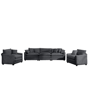 Elegant Oversized Sectional Sofa Set With Deep Seats And Flexible Layout