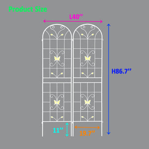 Garden Metal Trellis Rustproof Trellis For Climbing Plants Outdoor Flower Support