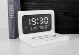 Alarm Clock with 10W Wireless Charging and LED Display