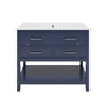 Bathroom Vanity With Ceramic Sink, Tip Out Tray & 2 Full Extension Drawers