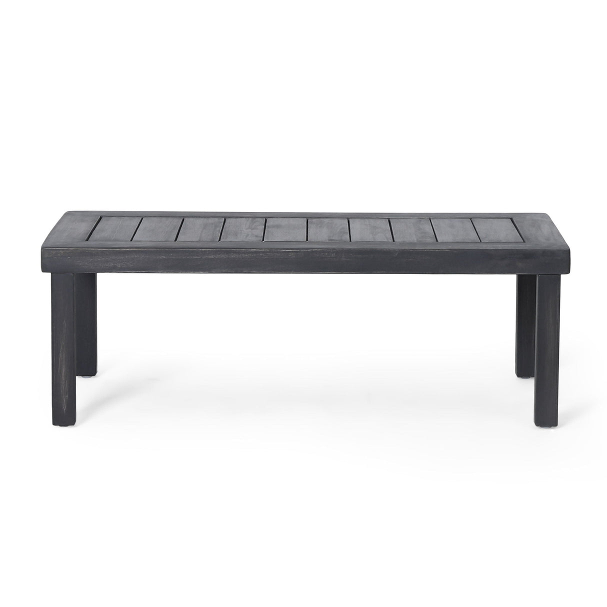 Acacia Wood Loveseat And Coffee Table Set With Cushions