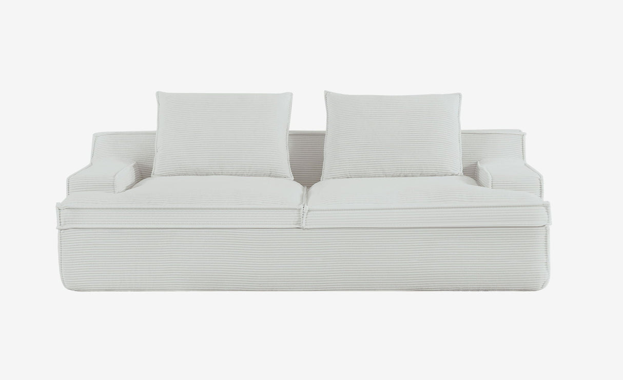Nimbus - Oversized Full Foam 4 Seater Couch For Living Room Upholstered In Soft, Wide Armrests
