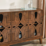 Sideboard with 4 Doors and Adjustable Shelves