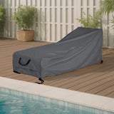 Shield Outdoor Slope Chaise Lounge Cover, Dark Gray