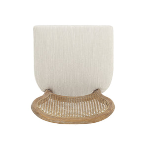 Cane-Back Upholstered Bar Stools Set of 2