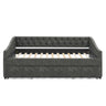 Upholstered Daybed With USB Charging & Pull Out Bed