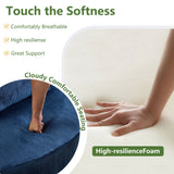 Queen Size Foldable Sofa Bed Chenille Futon Couch