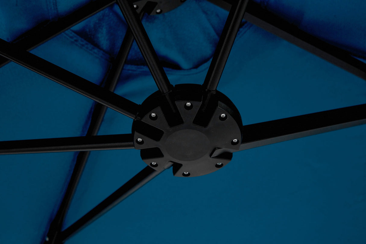 14.8 Ft Double Sided Outdoor Umbrella Rectangular Large with Crank