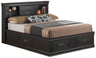 Traditional Style Bookcase Storage Bed