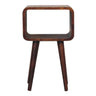 Minimalist Open Curved Nightstand