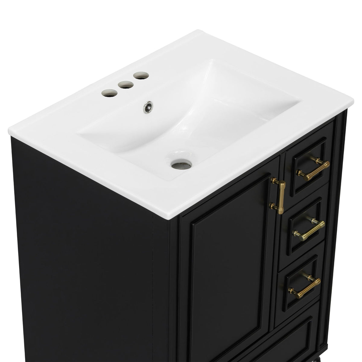 Traditional Bathroom Vanity Set With Soft Close Doors