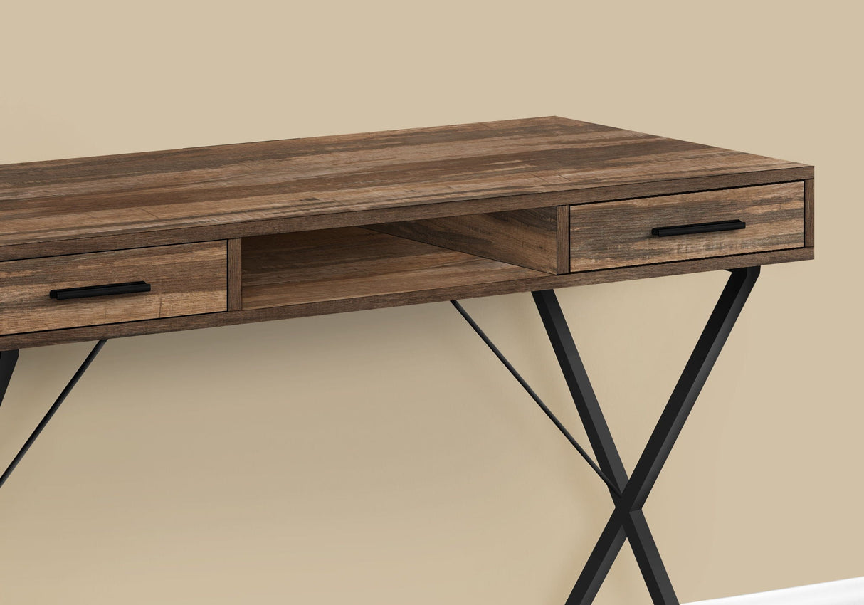 Computer Desk with Storage Drawers in Contemporary Style
