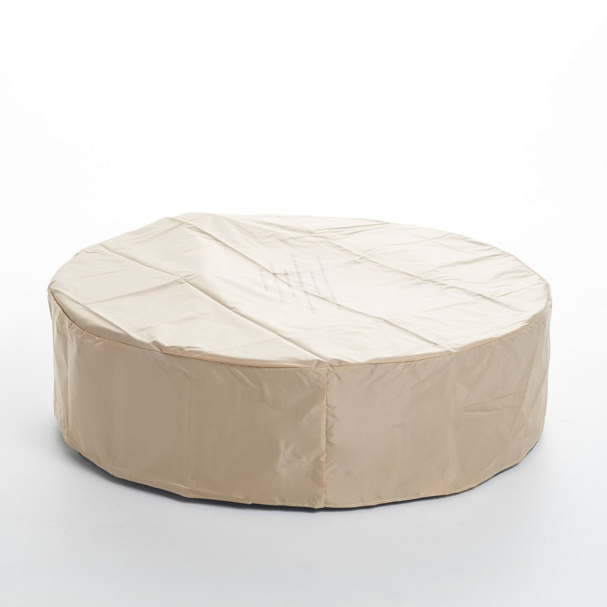 Modern Lightweight Concrete Outdoor Circular Fire Pit 50,000 BTU Dark Gray