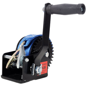 800LBS Hand Winch With 19.6FT Strap