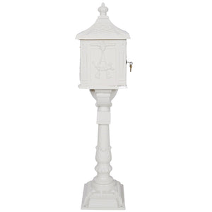 Cast Aluminum Mailbox with Durable Construction – Dark Brown, Black, or White
