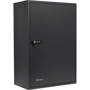 Adjustable Key Cabinet With Combination Lock - Black
