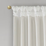 Twist Tab Total Blackout Window Curtain Panel White 50x84" Blackout