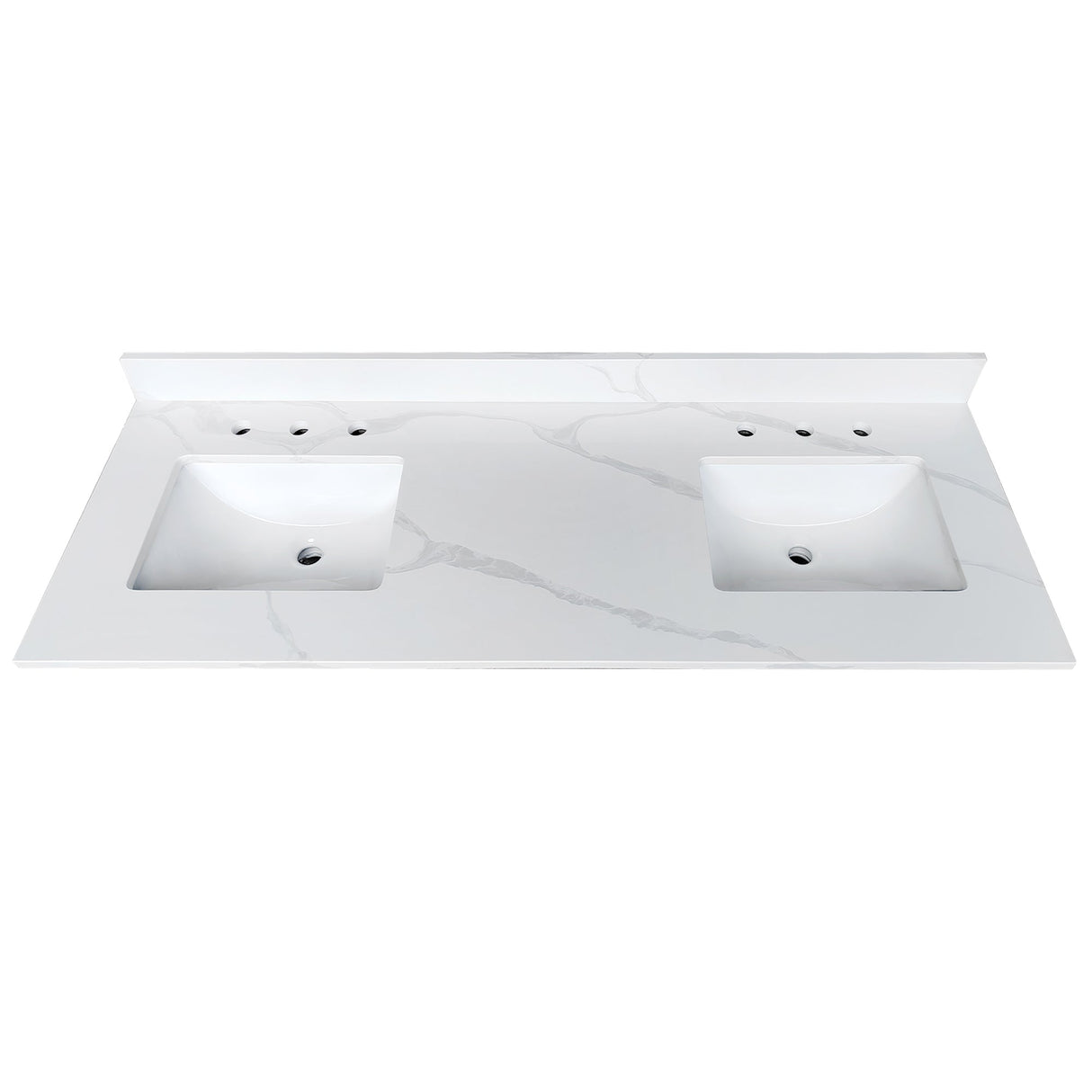 61-Inch Quartz Double Bathroom Vanity Top