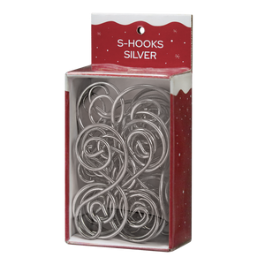 24 Silver S-hooks Ornament