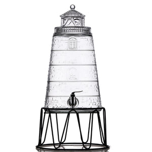 Lighthouse Beverage Dispenser On Stand