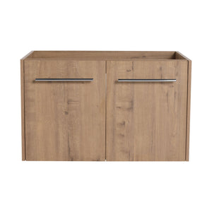 Modern Floating Bathroom Vanity With Resin Sink, Soft Close Doors