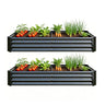 2-Piece Metal Garden Pots & Planters Set