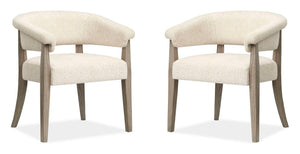 Braelyn - Upholstered Host Chair (Set of 2) - Dorian Gray