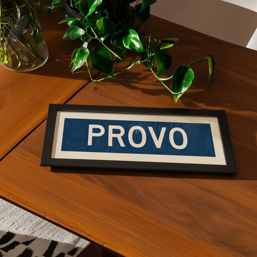 Framed Provo Navy Bus Scroll