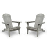 Lounge Patio Chair For Garden Outdoor Wooden Folding Adirondack Chair (Set of 2) Solid Cedar Wood Lounge Patio Chair For Garden