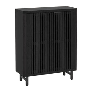 6 Tier Shoe Cabinet With Louvered Doors