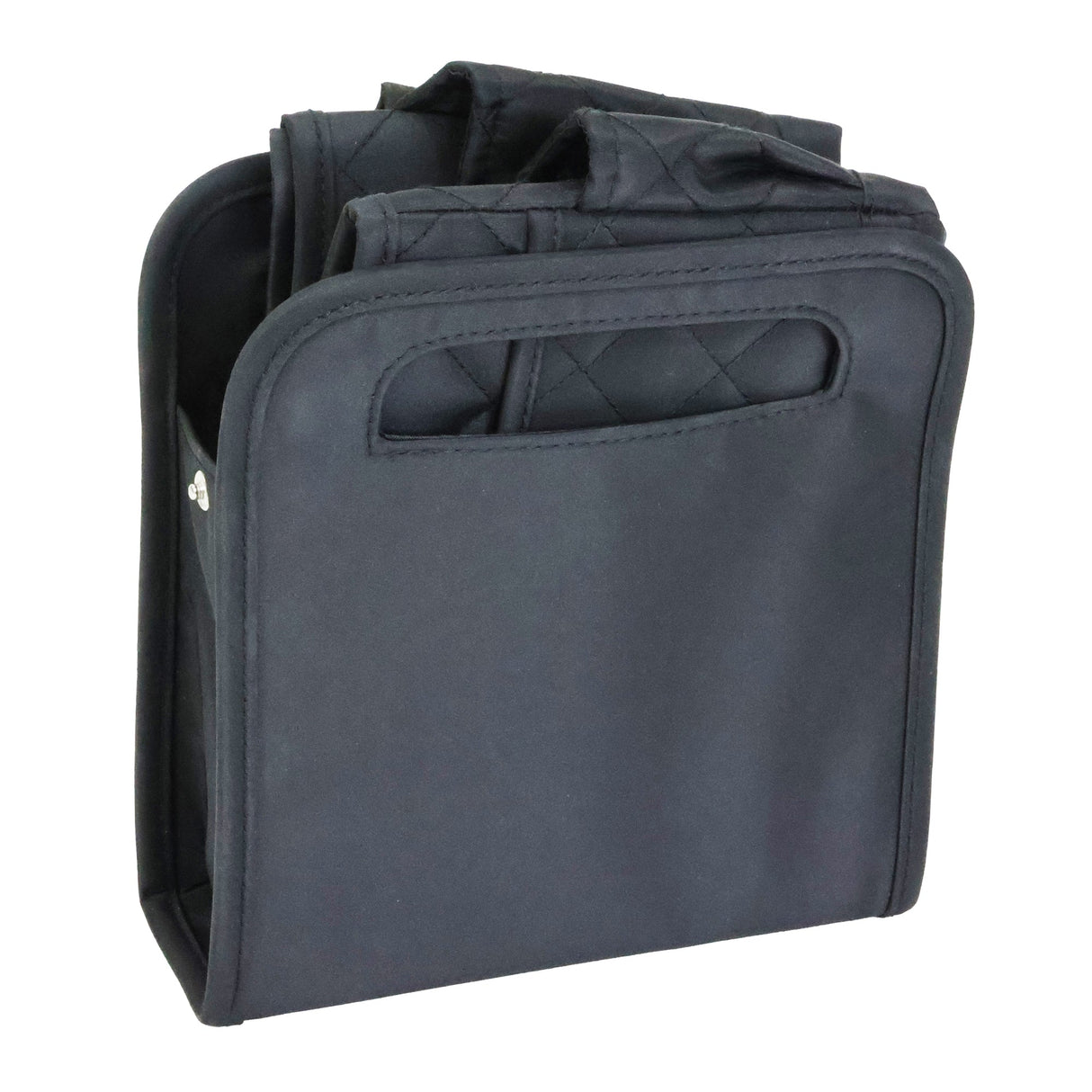 Everything Mary Collapsible Desktop Craft Caddy, Black Quilted – Polyester Craft & Art Supply Organizer with 12 Storage Compartments