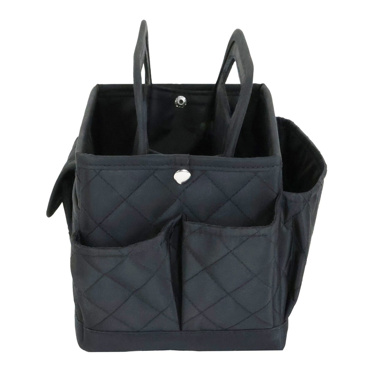 Everything Mary Collapsible Desktop Craft Caddy, Black Quilted – Polyester Craft & Art Supply Organizer with 12 Storage Compartments
