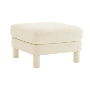 Polyester Beige Ottoman