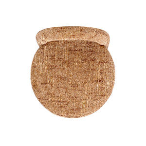 Penny Round Arched Fully Upholstered Counter Stool, Set of 2, Golden
