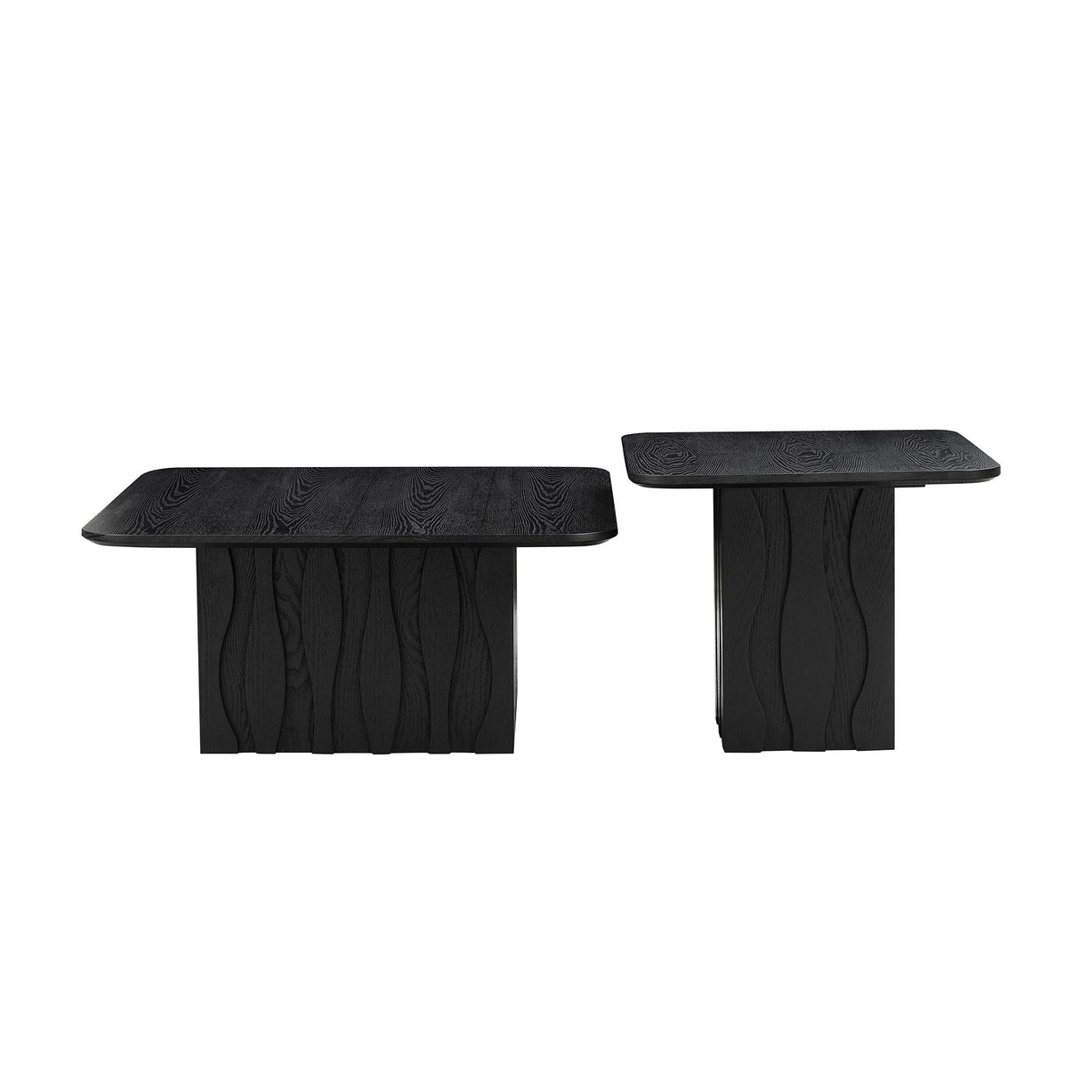 2PCS Nesting Square Coffee Table Set