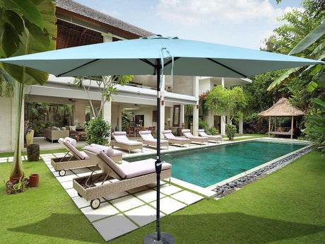 6x9 ft waterproof patio umbrella with crank & tilt