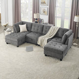 Caroline U Shaped Modular Sectional Sofa