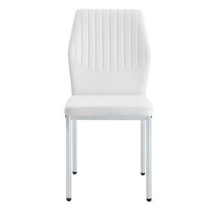 Luxury Simple High Resilience Dining Chair With Metal Legs