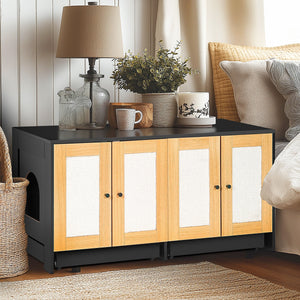 Double Litter Box Enclosure for Cats