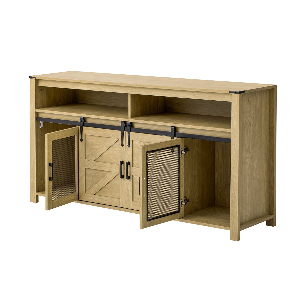 U_STYLE 59.3'' Sideboard with Sliding Barn Door