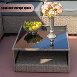 8-piece Modular Wicker Oasis Sectional Set
