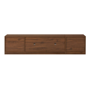 TV Stand, Media Console With Adjustable Shelves - Walnut
