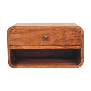 Curve Upper Slot Floating Nightstand