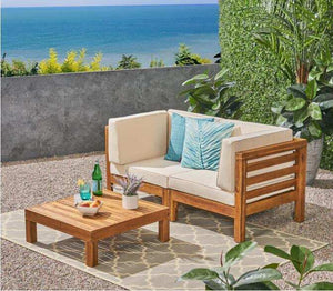 Oana - 3 Piece Love Seat Set With Coffee Table