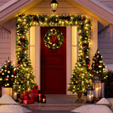 The 4-Piece Pre-Lit Evergreen Holiday Collection-4-Piece Set