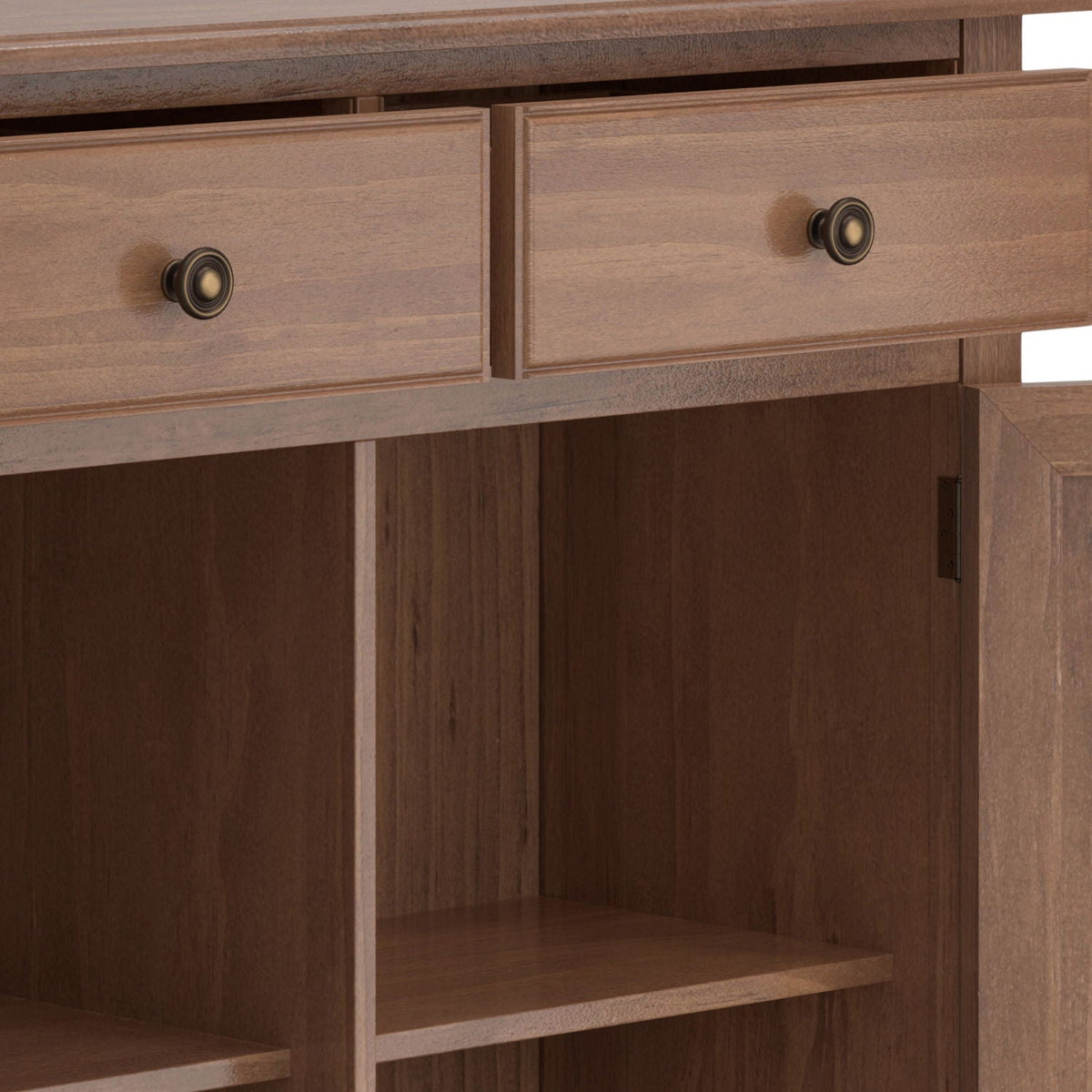 Entryway Storage Cabinet with Adjustable Shelves - Multiple Colors