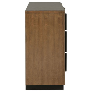 Moraga - 6 Drawer Dresser Cabinet - Ash Brown