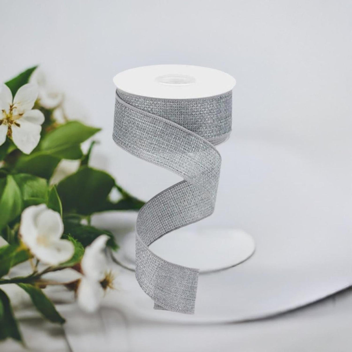 1.5" Cross Royal Ribbon: Grey (10 Yards)