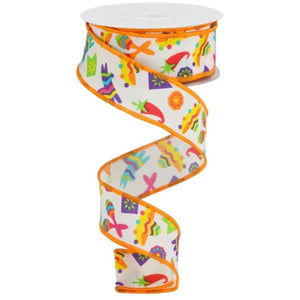 1.5" Fiesta Ribbon: Cream (10 Yards)